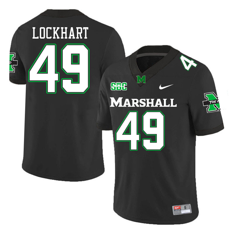 Marshall Thundering Herd #49 Mekhi Lockhart College Football Jerseys Stitched-Black